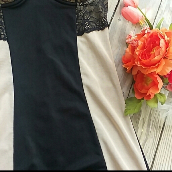 MARILYN MONROE ✦ Slip Dress Shapewear ✦ Black Lace Nude Panels Intimates M NWT - Picture 5 of 12